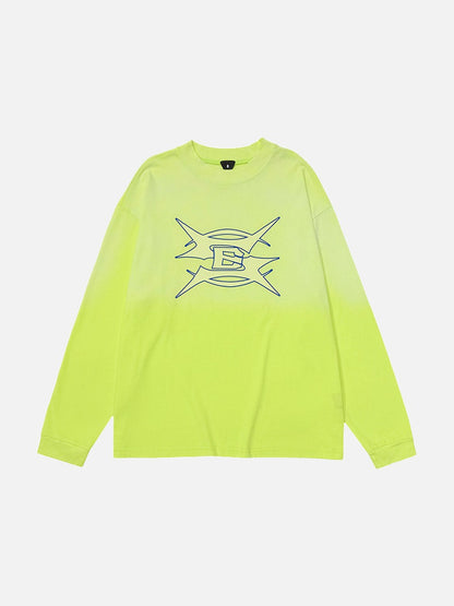 DAXUEN Oversized long sleeve t-shirt with graphic design