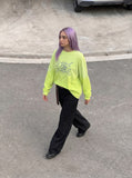 DAXUEN Oversized long sleeve t-shirt with graphic design