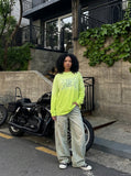 DAXUEN Oversized long sleeve t-shirt with graphic design