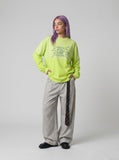 DAXUEN Oversized long sleeve t-shirt with graphic design — model photo