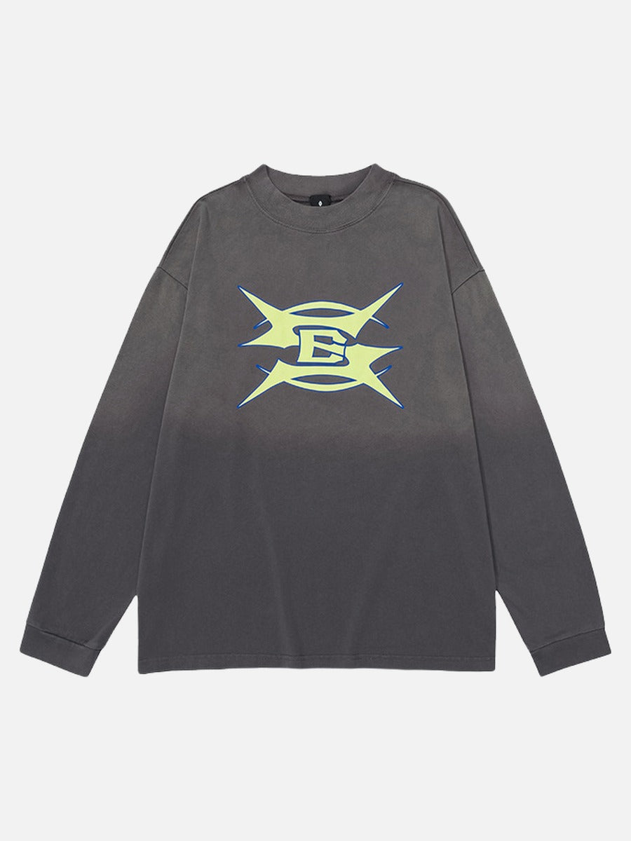 DAXUEN Oversized long sleeve t-shirt with graphic design