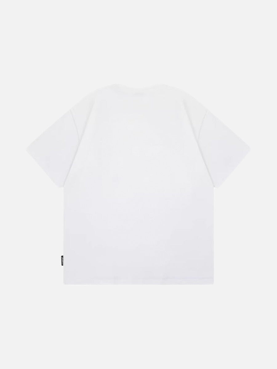 DAXUEN Gradient graphic T-shirt with dog head design