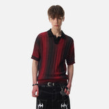 DAXUEN Short-sleeved gradient knit polo shirt
