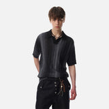 DAXUEN Short-sleeved gradient knit polo shirt