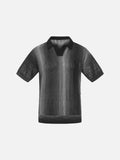 DAXUEN Short-sleeved gradient knit polo shirt