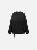 DAXUEN gradient olive green long-sleeve top with drawstrings