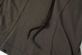 DAXUEN gradient olive green long-sleeve top with drawstrings
