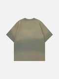 DAXUEN Gradient oversized short-sleeve graphic T-shirt