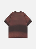 DAXUEN Gradient oversized short-sleeve graphic T-shirt