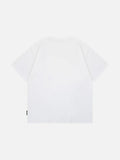 DAXUEN Gradient snowflake graphic t-shirt with dog character