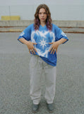 DAXUEN Loose-fitting short-sleeved jersey top with graphic design — model photo