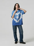DAXUEN Loose-fitting short-sleeved jersey top with graphic design — model photo
