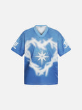 DAXUEN Loose-fitting short-sleeved jersey top with graphic design
