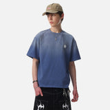 DAXUEN Oversized short-sleeve gradient t-shirt with star graphics