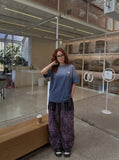 DAXUEN Gradient Star Graphic Oversized T-Shirt | DAXUEN — model photo