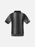 DAXUEN Gradient stripe short sleeve knit top