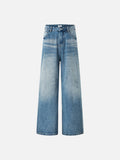 DAXUEN Light blue wide-leg denim jeans with gradient wash