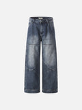 DAXUEN Gradient wide-leg denim jeans with multi-panel construction