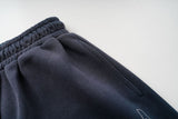DAXUEN heather grey gradient flag patch wide-leg sweatpants