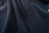 DAXUEN heather grey gradient flag patch wide-leg sweatpants