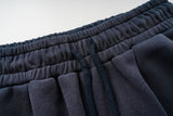 DAXUEN heather grey gradient flag patch wide-leg sweatpants