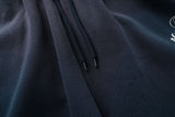 DAXUEN heather grey gradient flag patch wide-leg sweatpants
