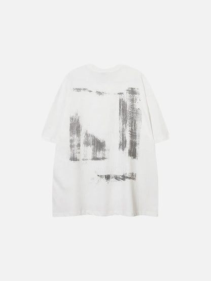 DAXUEN Oversized short-sleeved crew neck t-shirt with graphic design