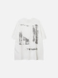 DAXUEN Oversized short-sleeved crew neck t-shirt with graphic design