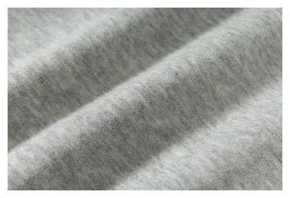 DAXUEN light grey marl oversized graffiti doodle zip hoodie