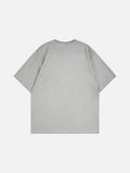 DAXUEN Oversized skull print short-sleeved T-shirt