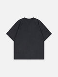 DAXUEN Oversized skull print short-sleeved T-shirt