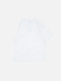 DAXUEN Oversized skull print short-sleeved T-shirt