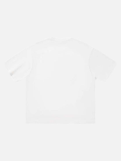 DAXUEN Oversized short-sleeve T-shirt with graphic and embroidery