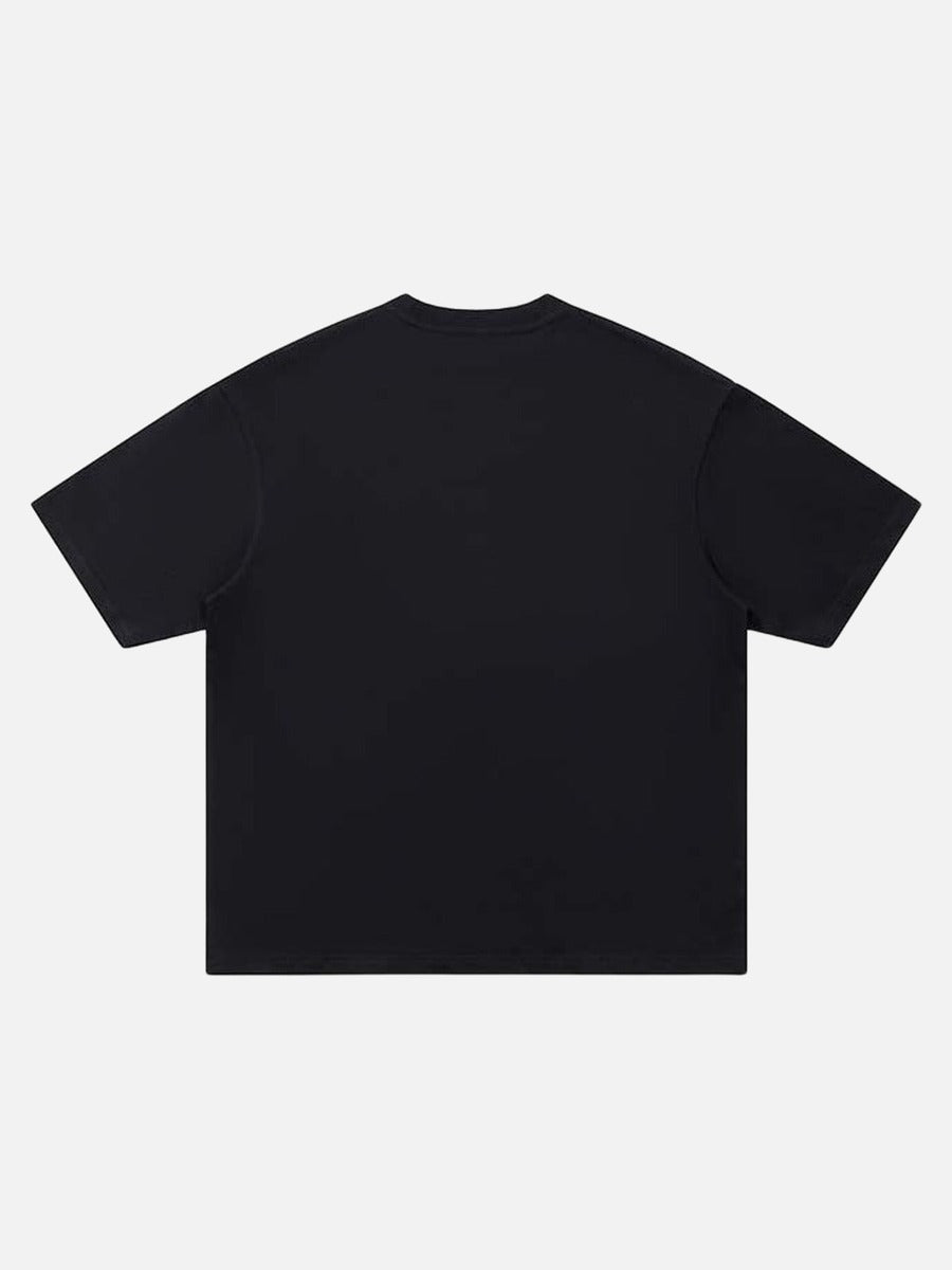 DAXUEN Oversized short-sleeve T-shirt with graphic and embroidery