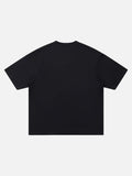 DAXUEN Oversized short-sleeve T-shirt with graphic and embroidery