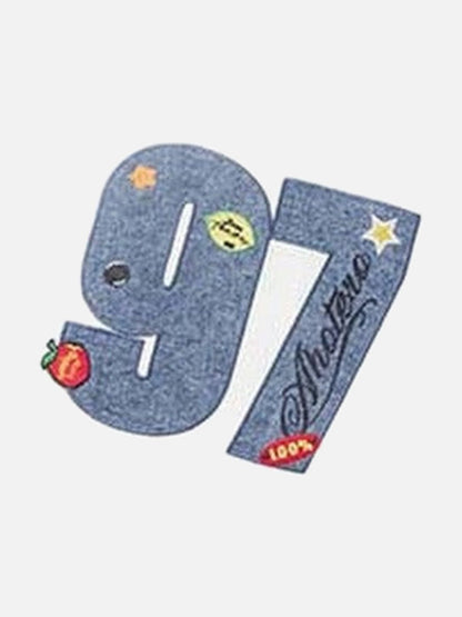 DAXUEN Oversized short-sleeve T-shirt with graphic and embroidery