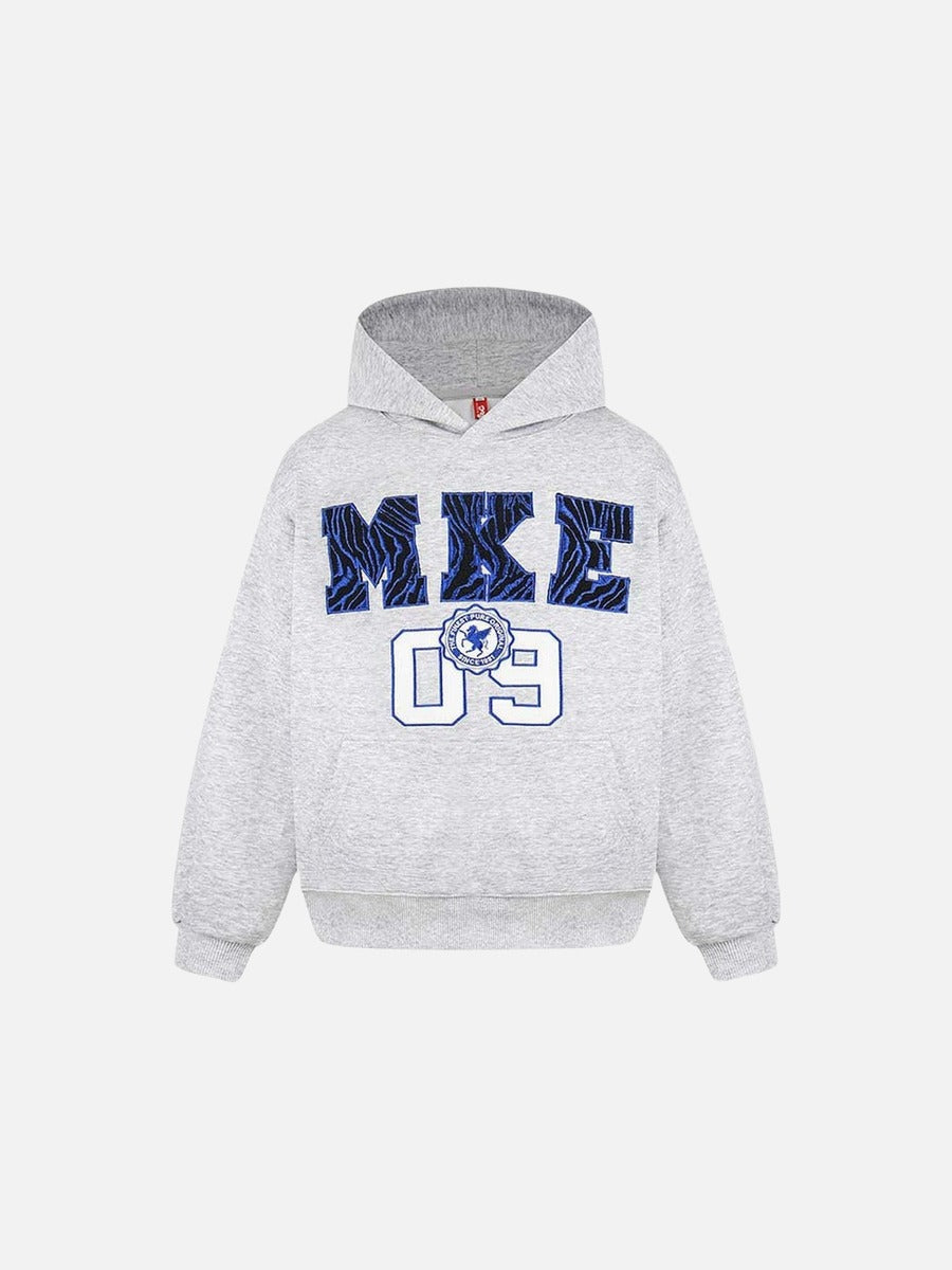 DAXUEN Pullover hoodie with graphic text and kangaroo pocket
