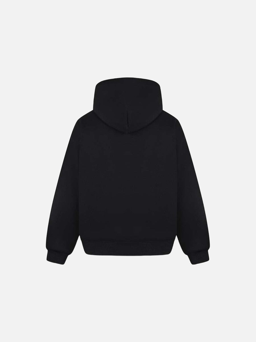 DAXUEN Pullover hoodie with graphic text and kangaroo pocket