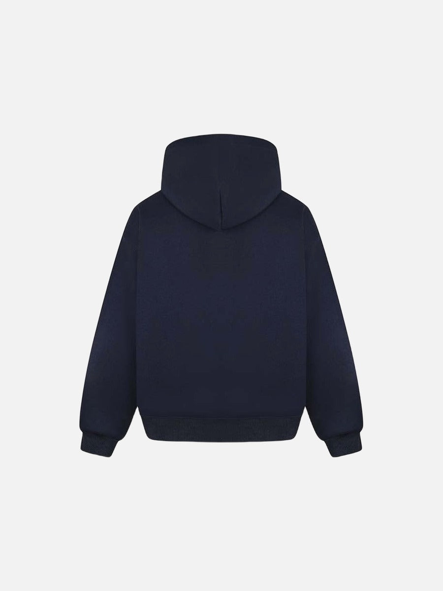 DAXUEN Pullover hoodie with graphic text and kangaroo pocket