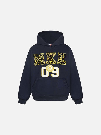 DAXUEN Pullover hoodie with graphic text and kangaroo pocket