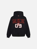 DAXUEN Pullover hoodie with graphic text and kangaroo pocket