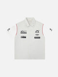 DAXUEN Short-sleeved button-up shirt with graphic prints