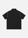DAXUEN Short-sleeved button-up shirt with graphic prints
