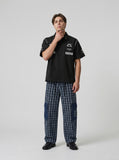 DAXUEN Short-sleeved button-up shirt with graphic prints — model photo