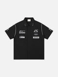 DAXUEN Short-sleeved button-up shirt with graphic prints
