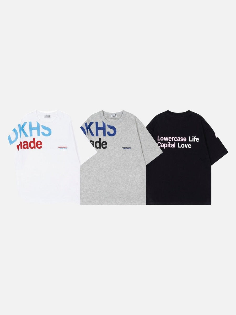 DAXUEN Relaxed fit short-sleeved graphic T-shirt