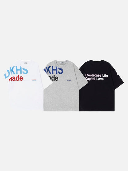DAXUEN Relaxed fit short-sleeved graphic T-shirt