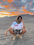 DAXUEN DAXUEN Graphic-Heavy Relaxed Fit T-Shirt — model photo