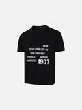 DAXUEN Short-sleeve Henley T-shirt with graphic design
