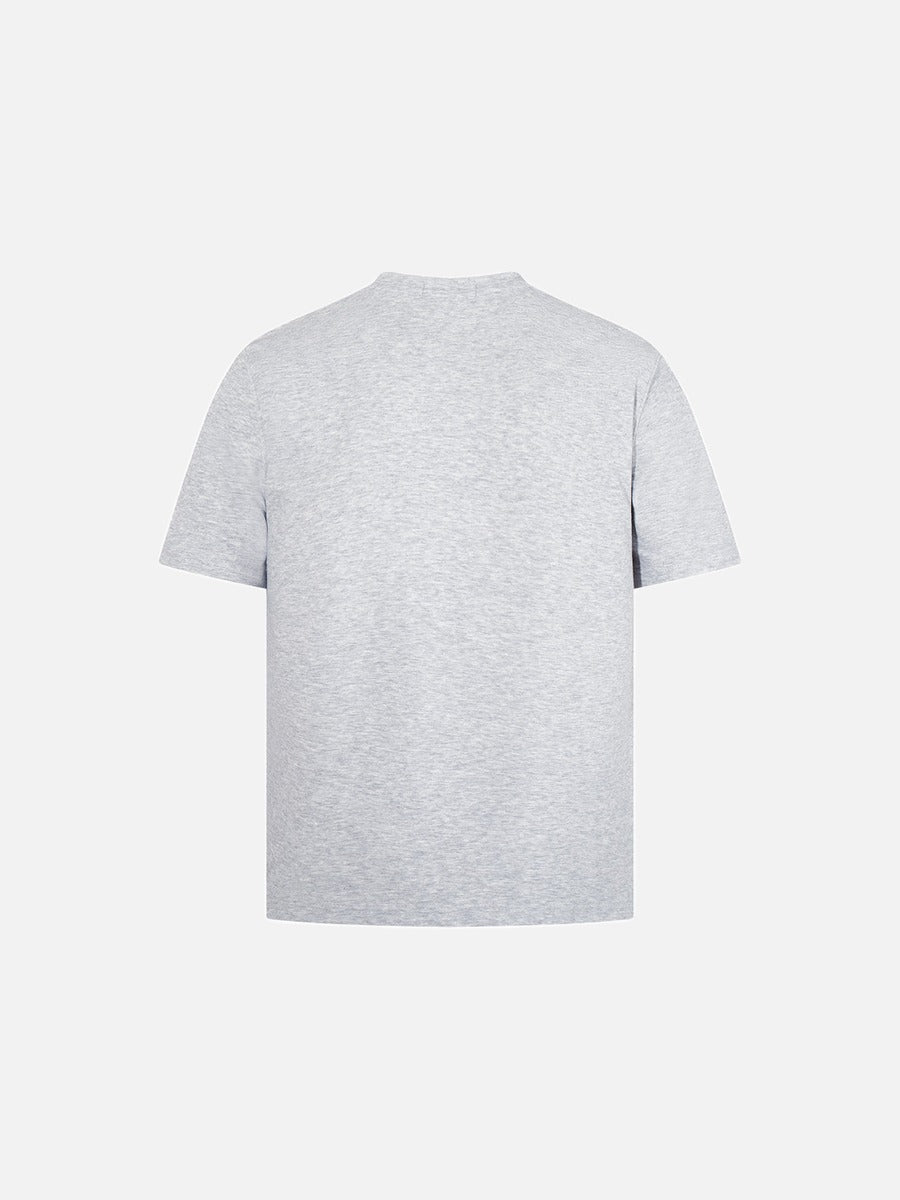 DAXUEN Short-sleeve Henley T-shirt with graphic design